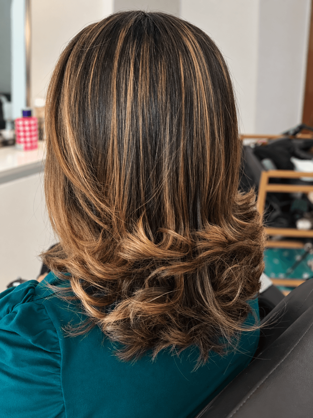 Mechas e finalização no Cleide Beauty Salão em Guarulhos